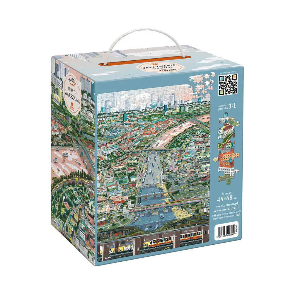 Puzzlove miasto warszawa 1000 elementów puzzle rodzinne