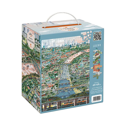 Puzzlove miasto warszawa 1000 elementów puzzle rodzinne