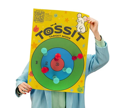 TOSSIT, Tarcza plakat kartonowy, Target i Tic-Tak-Toe