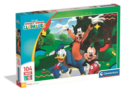 Puzzle 104 maxi SuperKolor Mickey Mouse