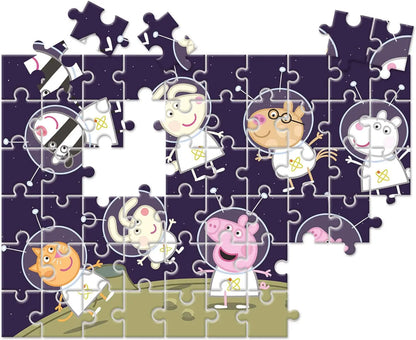 Puzzle 60 happy color peppa pig