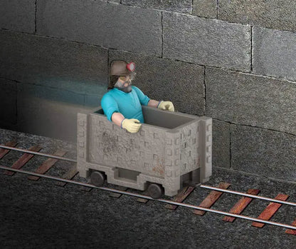 Minecraft Movie - zestaw Steve i wagon