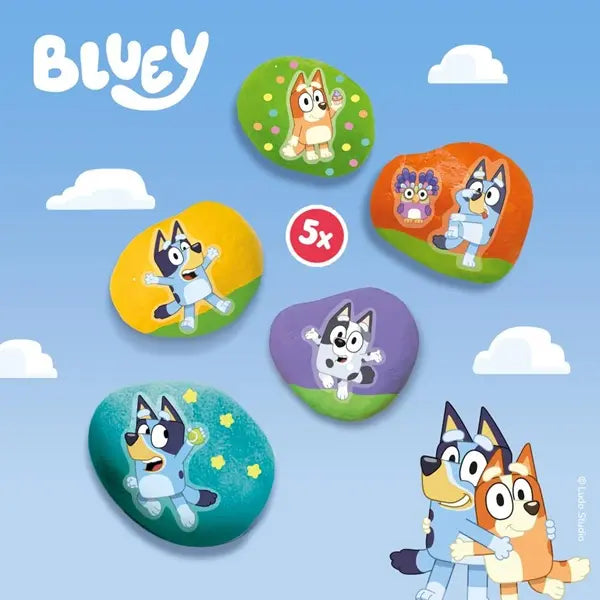 Bluey malowanie kamieni