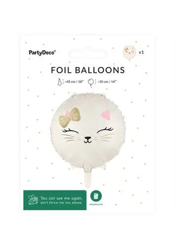 Balon foliowy - Kot - 45 cm