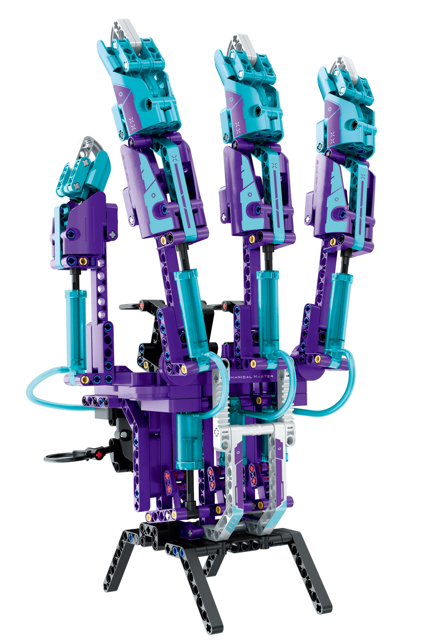Immaster klocki bioniczna dłoń fioletowa 484 elementy