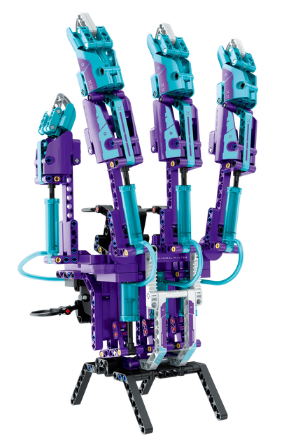 Immaster klocki bioniczna dłoń fioletowa 484 elementy