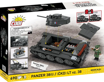 Klocki Historical Collection WWII Panzer 38(T)/CKD LT VZ.38 690 el.
