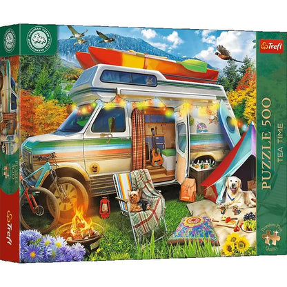Puzzle 500 elementów Premium Plus Quality Tea Time: Kamper