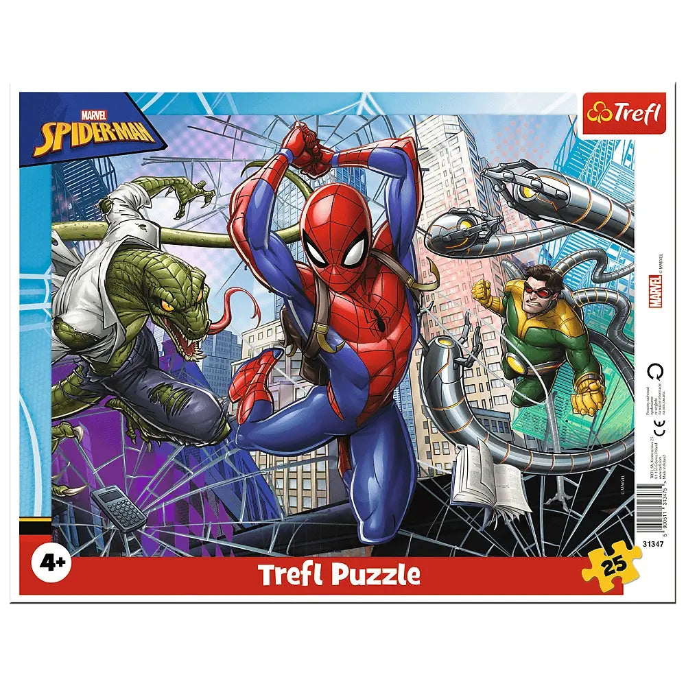 PUZZLE Ramkowe 25 Odważny Spiderman 31347