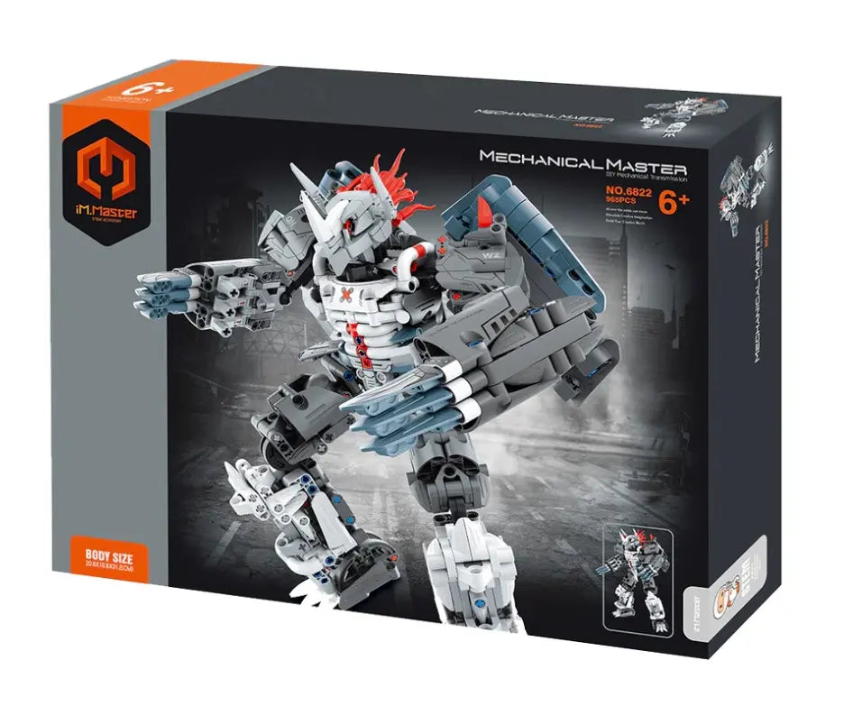 Immaster klocki mecha wojownik srebrny 965 elementów