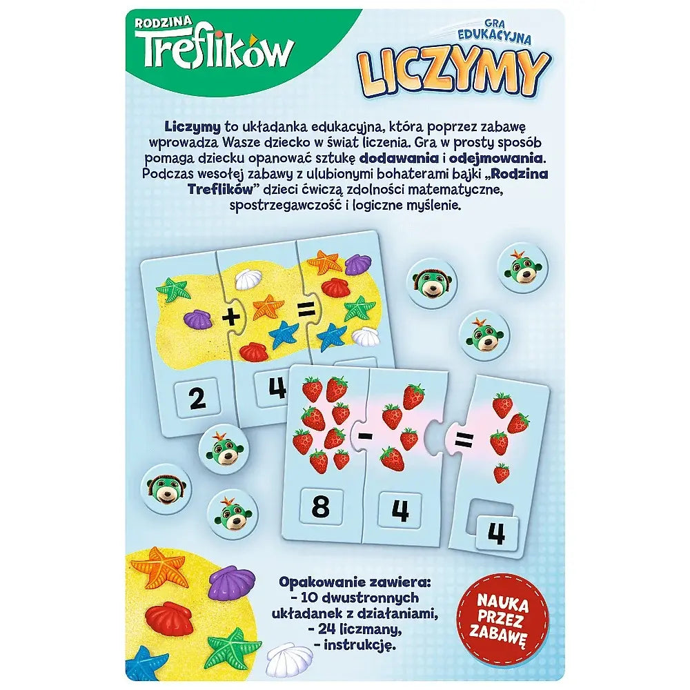 Gra liczymy rodzina treflików