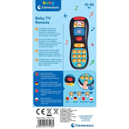 Clementoni baby mówiący pilot tv
