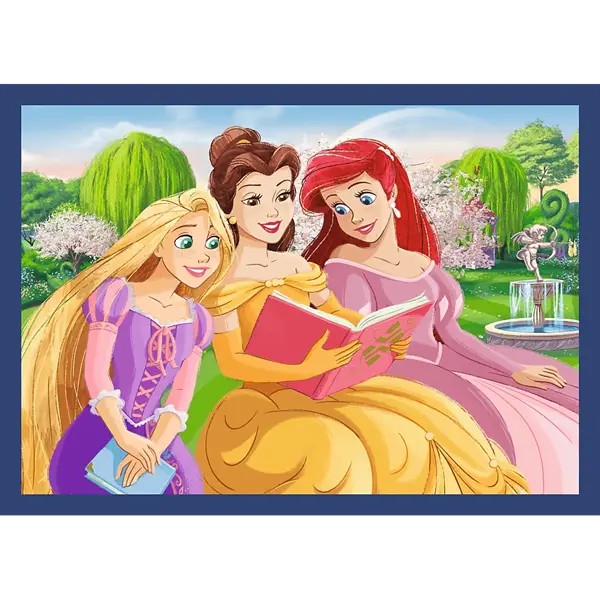 Puzzle Premium Plus Kids, Disney 4 x 88 el. Romantyczne księżniczki