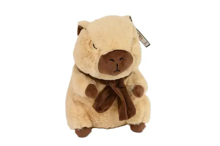 Pluszowa kapibara beżowa 27cm z szalikiem