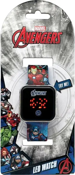Avengers - zegarek LED z kalendarzem