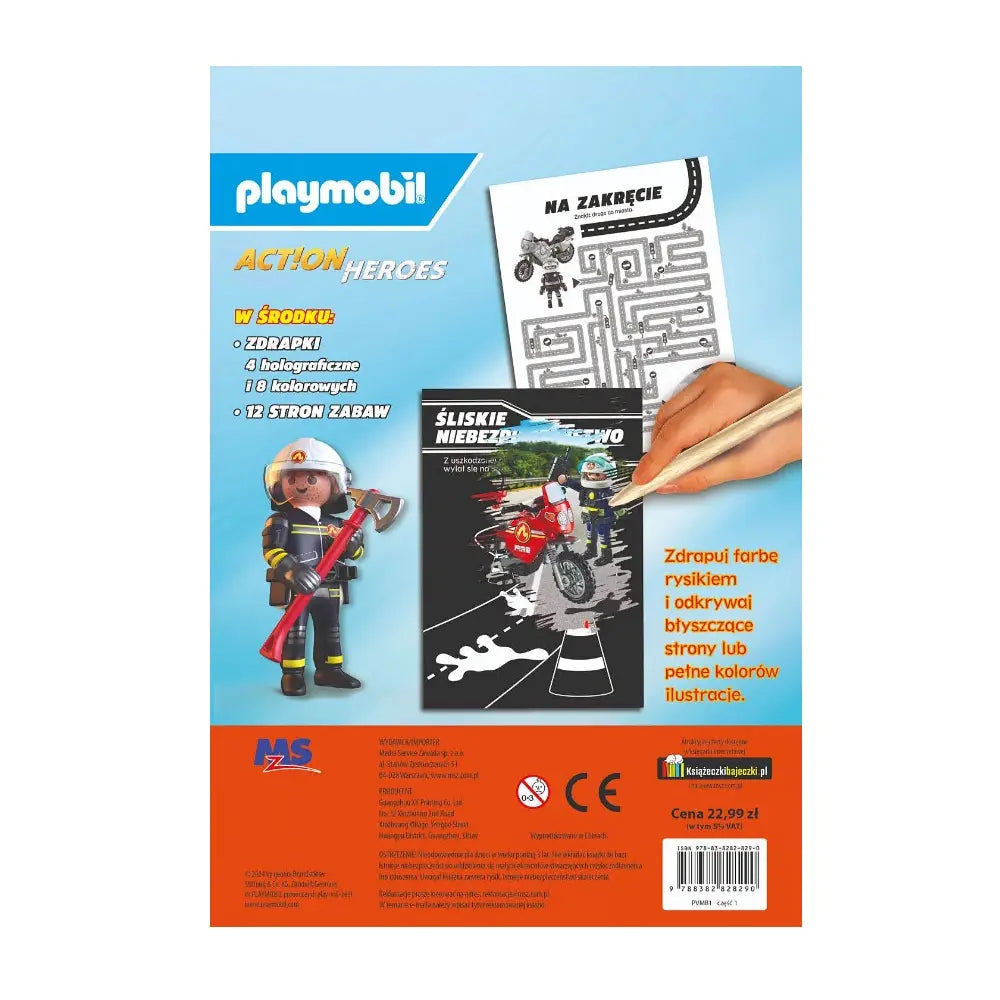 Playmobil action heroes ekstrazdrapka! odważni strażacy!