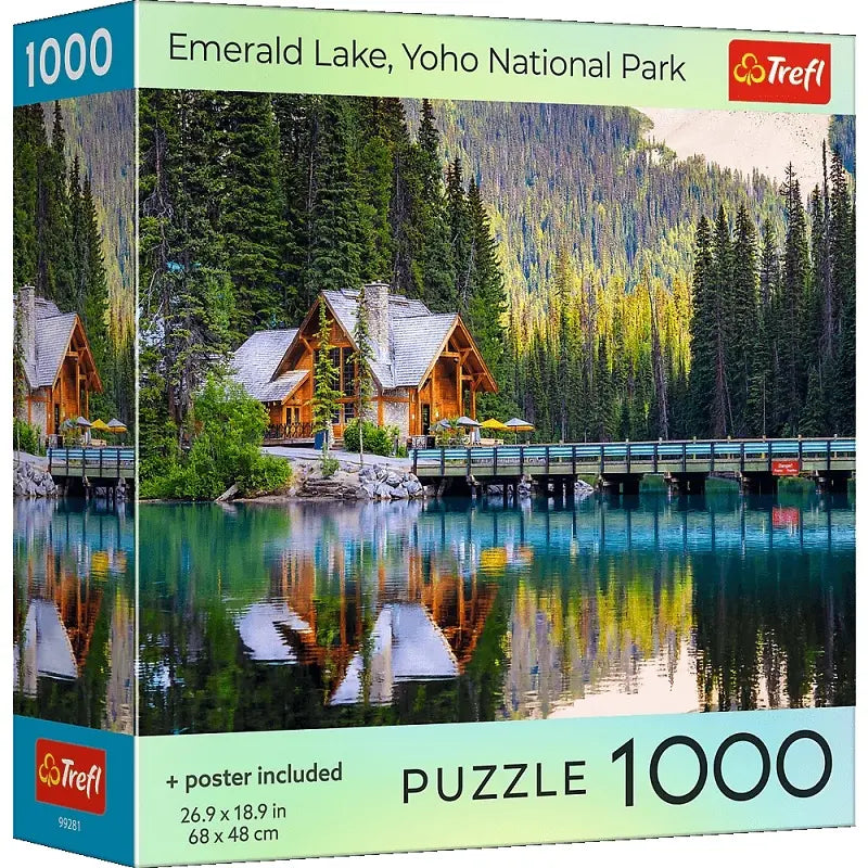 Puzzle 1000 el. USA Collection: Emerald Lake, Yoho National Park