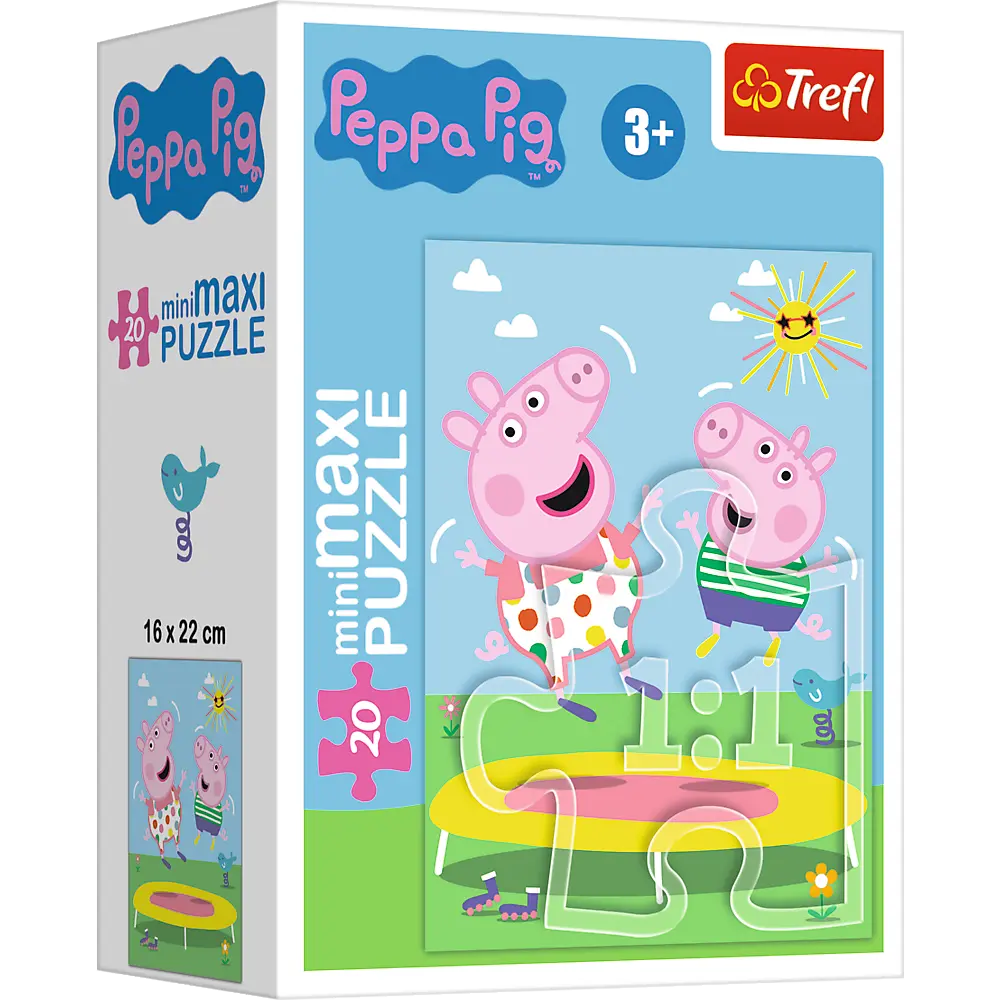 Puzzle minimaxi 20 elementów beztroski dzień świnki peppy