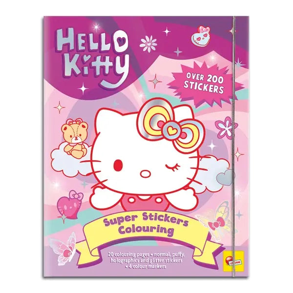 Hello Kitty - kolorowanka z naklejkami