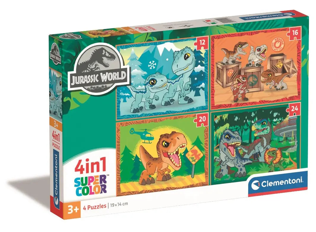 Puzzle 4w1 Super Kolor Jurassic World