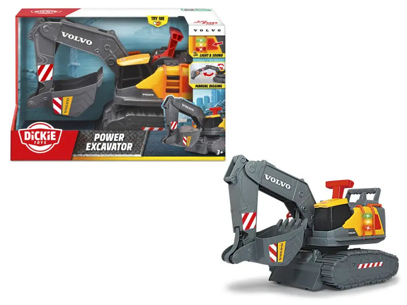 Volvo koparka - 30cm - światło i dźwięk