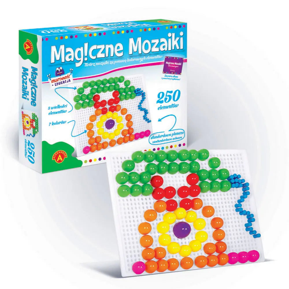 Magiczne mozaiki - kreatywność i edukacja 250 elementów 0662