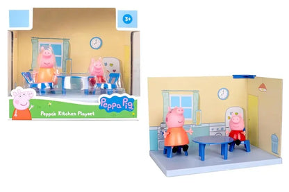 Zestaw kuchnia + 2 figurki, Świnka Peppa i Mama Świnka