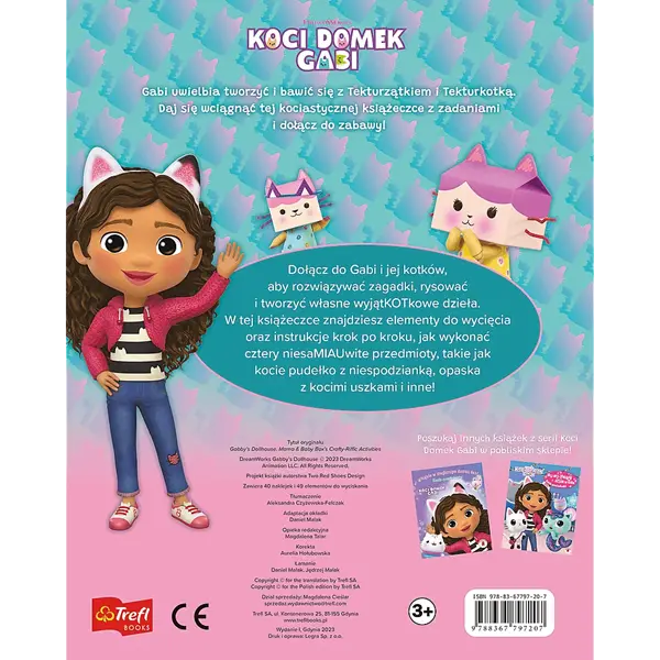 Książeczka. Koci Domek Gabi. Mruczące zadanka Tekturkotki i Tekturzątka