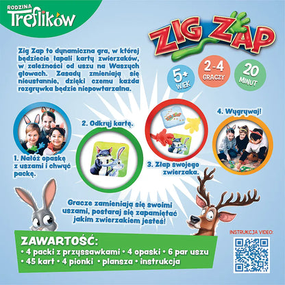 GRA Zig Zap Rodzina Treflików