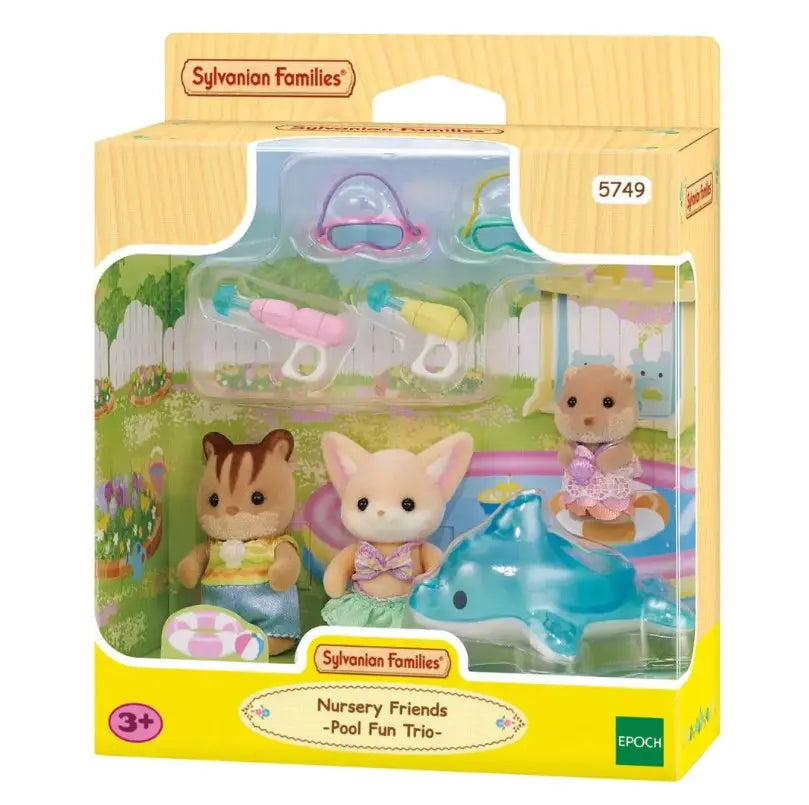 Sylvanian Families zabawa w basenie Baby Trio