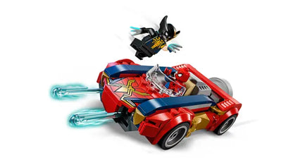 Lego SuperHeroes Marvel - Spider-Man w samochodzie kontra zvenomowany Wolverine