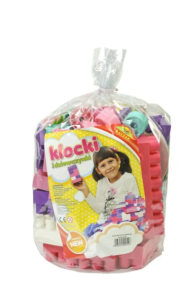 Tupiko klocki maxi zestaw średni 80 dla dziewczynki
