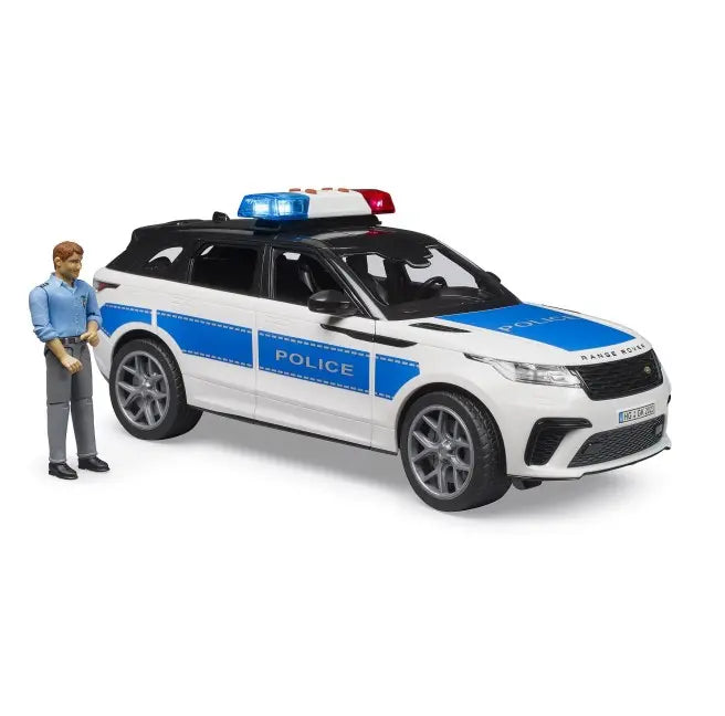 Range Rover Velar policyjny z figurką policjanta