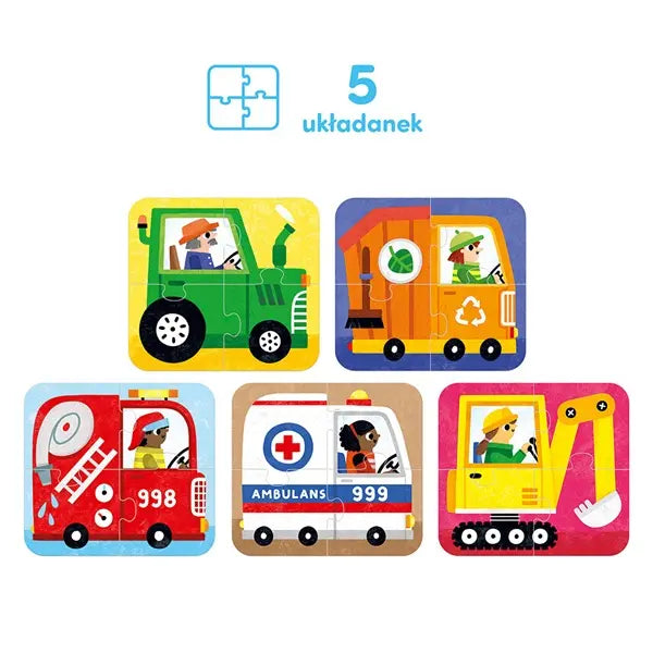 Puzzle - Układam pojazdy
