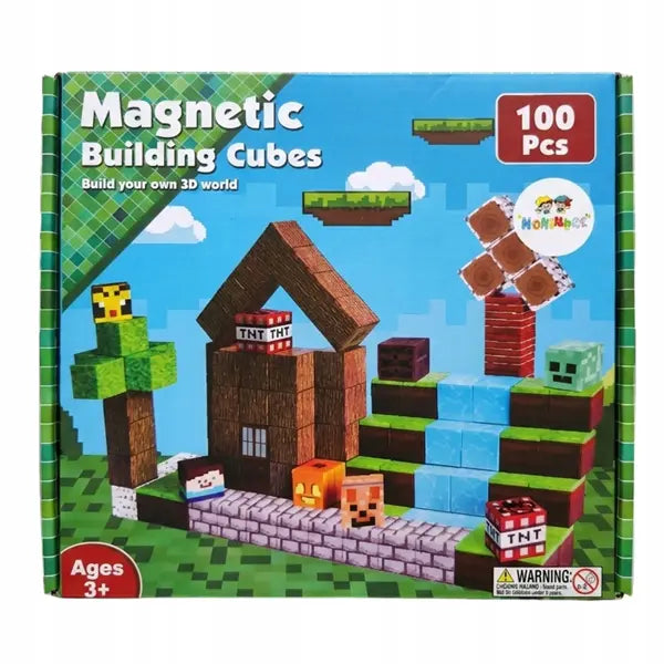 Klocki magnetyczne, sześciany 100el