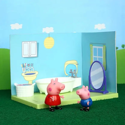 Zestaw łazienka + 2 figurki, Świnka Peppa i George