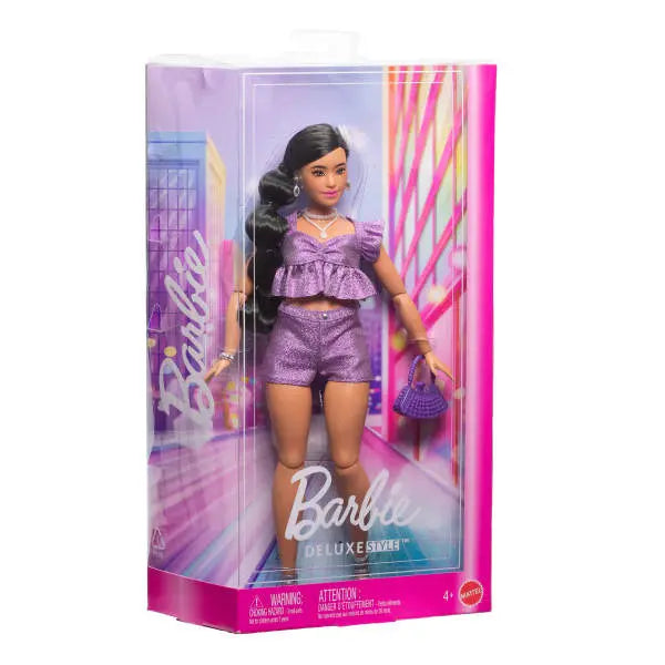 Barbie Deluxe Style, fioletowy strój