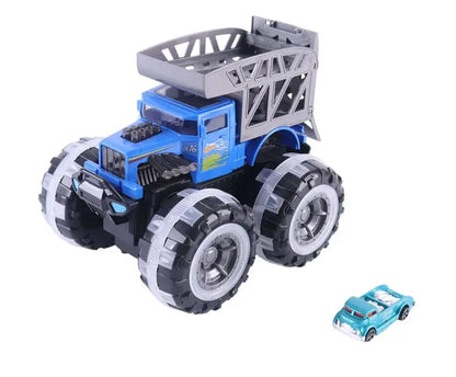Pojazd Monster z autem w klatce św.koła 09480