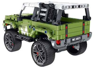 Immaster klocki pojazd off road zielony 474 elementy