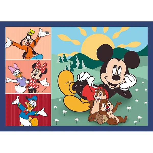 Puzzle Premium Plus Kids, Disney 4 x 88 el. Razem z przyjaciółmi
