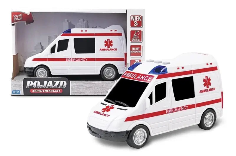 Karetka z napędem oraz funkcją światła i dźwięku