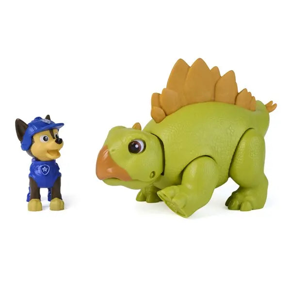 Psi Patrol Dino film, figurka dinozaura stegozaura + Chase