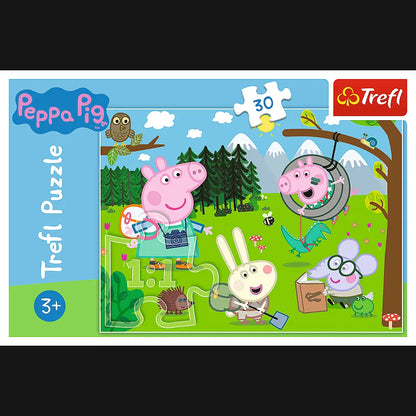 Puzzle 30 leśna wyprawa świnka peppa