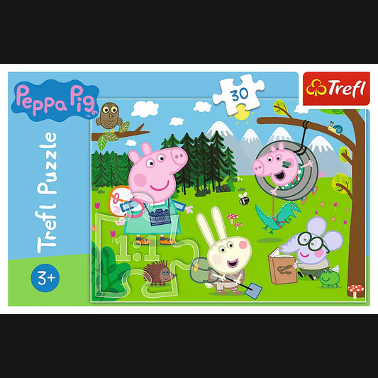 Puzzle 30 leśna wyprawa świnka peppa
