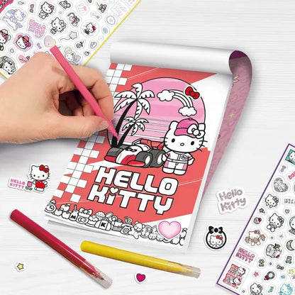 Hello Kitty - kolorowanka z naklejkami