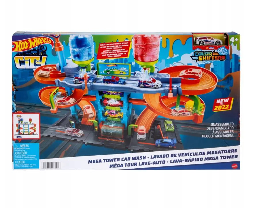 Hot Wheels City Zakręcona megamyjnia + autko