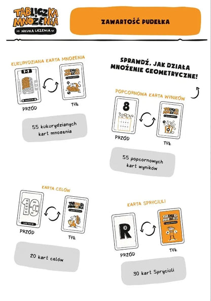 Gra edukacyjna - Tabliczka mnożenia. Nauka liczenia