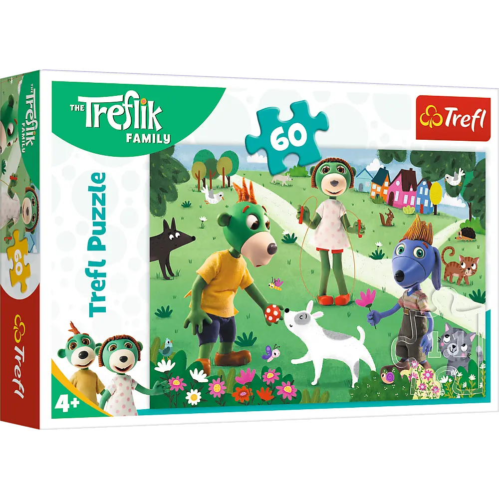 Puzzle 60 elementów radosny dzień treflików