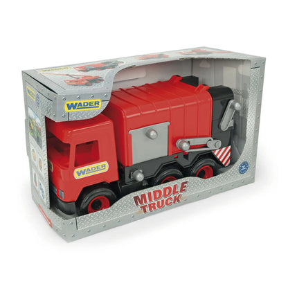 WADER Middle Truck śmieciarka czerwona 32113 21137