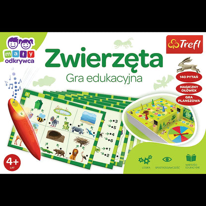 Mały odkrywca gra zwierzęta magiczny ołówek